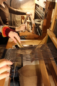 at the loom